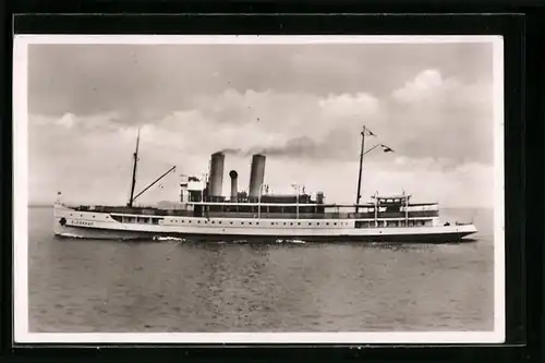 AK Passagierschiff Glückauf auf Backbord