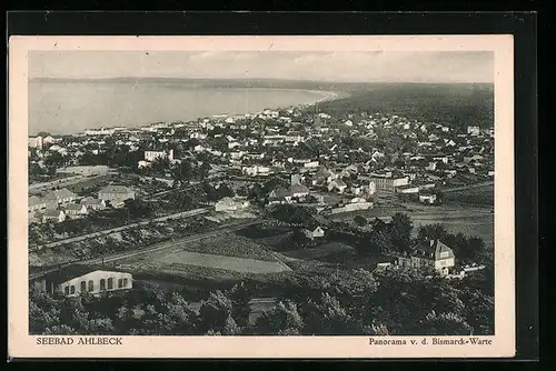 AK Ahlbeck, Panorama von der Bismarck-Warte