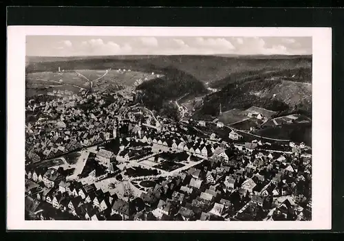 AK Freudenstadt im Schwarzwald, Teilansicht