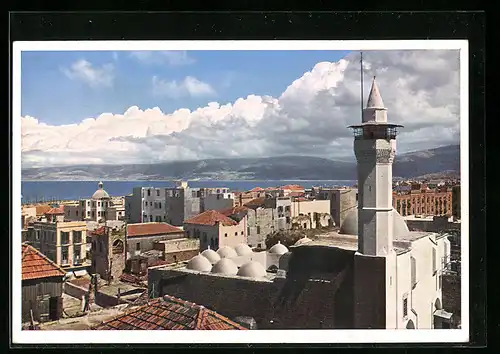 AK Beirut, Stadtansicht mit Moschee en-Noufara im Vordergrund