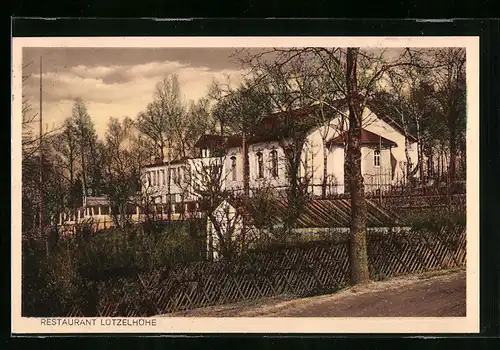 AK Frankenberg i. Sa., Restaurant Lützelhöhe