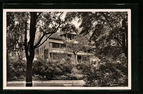 AK Gernrode /Harz, Edelinenhaus Hagental, Staatl. anerkannte Heimfrauenschule der Mathilde Zimmer-Stiftung