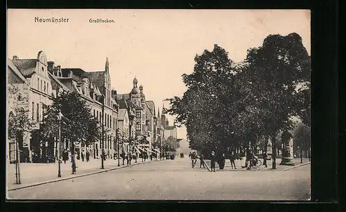 AK Neumünster, Partie in der Grossflecken Strasse