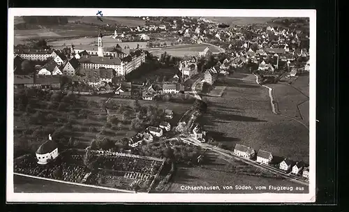 AK Ochsenhausen im Rottumtal, Gesamtansicht vom Flugzeug aus