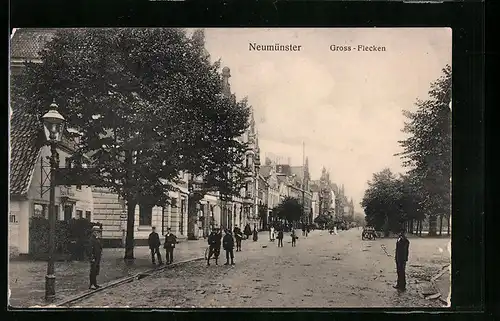 AK Neumünster, Partie in der Gross-Flecken Strasse