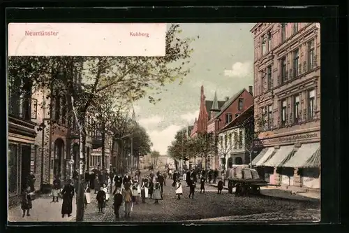 AK Neumünster, Strassenpartie am Kuhberg