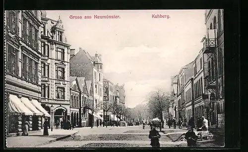 AK Neumünster, Strassenpartie am Kuhberg