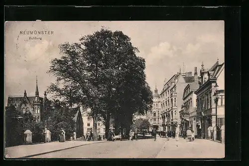 AK Neumünster, Strassenpartie am Kuhberg