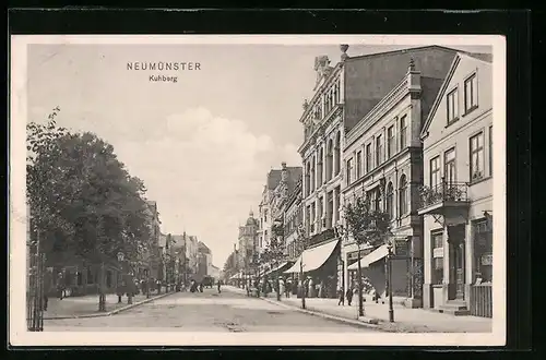 AK Neumünster, Strassenpartie am Kuhberg