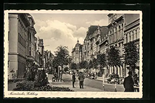 AK Neumünster, Strassenpartie am Kuhberg
