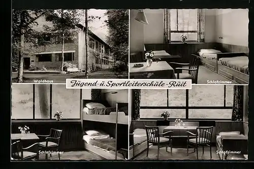 AK Ruit, Jugend-u. Sportleiterschule, Waldhaus, Schlafzimmer