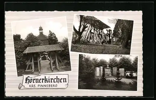 AK Hörnerkirchen /Krs. Pinneberg, Ansichten aus dem Ort