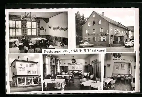 AK Rengershausen über Kassel, Brauhausgaststätte Knallhütte, Inh. Fritz Brake
