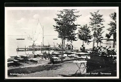 AK Steinhude, Strand Hotel Terrasse