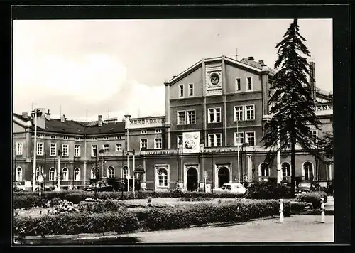 AK Zittau, Bahnhof mit Anlage