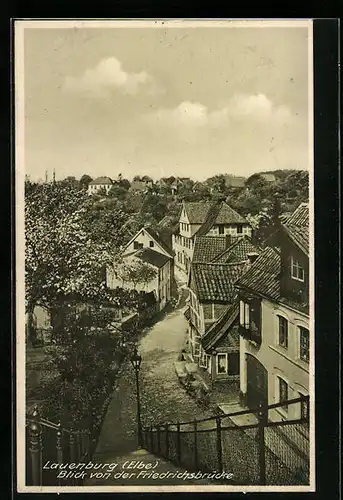 AK Lauenburg /Elbe, Blick von der Friedrichsbrücke