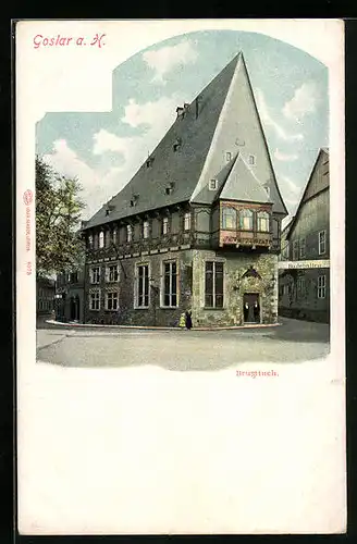 AK Goslar a. H., Badehallen, Brusttuch