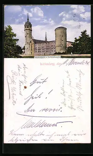 AK Wittenberg, Schlosskirche und Schlosskaserne