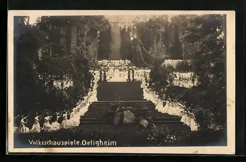 AK Oetigheim, Volksschauspiele, Freitreppe