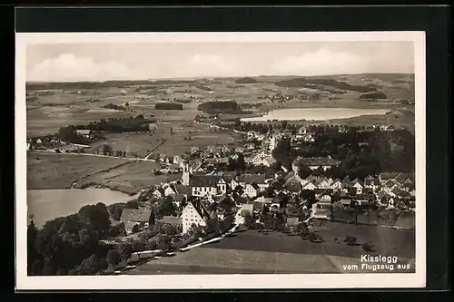 AK Kisslegg, Gesamtansicht vom Flugzeug aus