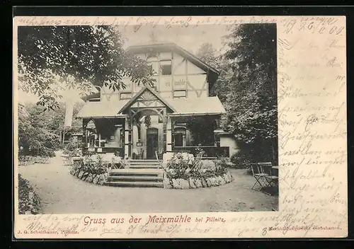 AK Dresden-Pillnitz, Gasthaus Meixmühle