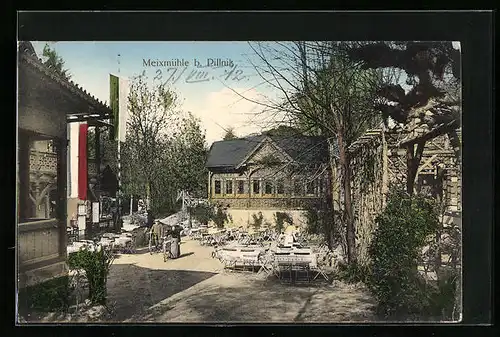AK Dresden-Pillnitz, Gasthaus Meixmühle