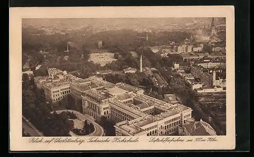 AK Berlin-Charlottenburg, Technische Hochschule, Luftschiffaufnahme