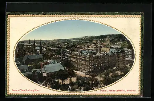 AK Montreal, General View, looking West from St. James Cathedral