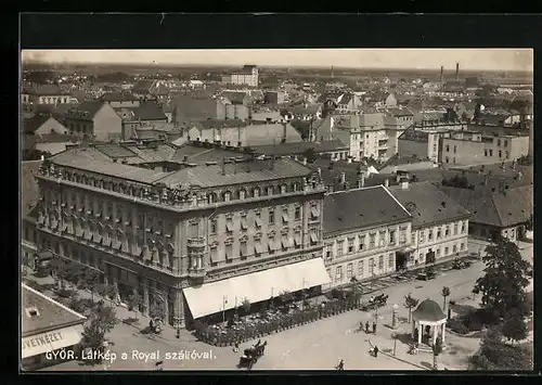 AK Györ, Látkép a Royal szállóval