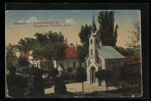 AK Komárom, Kapelle am Elisabeth-Insel