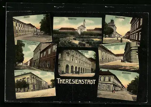 AK Theresienstadt, Zeughaus, Hauptwache, Kasierstrasse