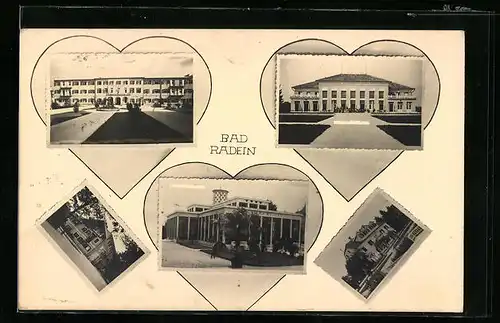 AK Bad Radein, Gebäudeansichten