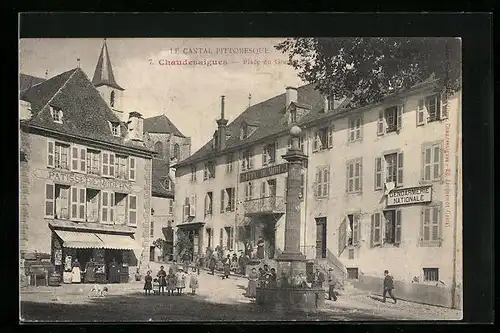 AK Chaudesaigues, Place du Gravier