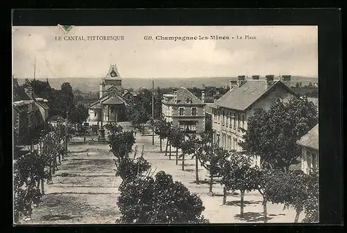 AK Champagnac-les-Mines, La Place