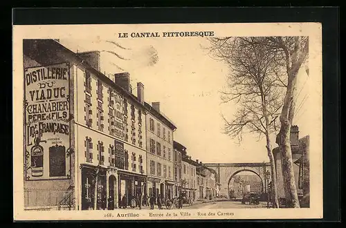 AK Aurillac, Entrée de la Ville, Rue des Carmes