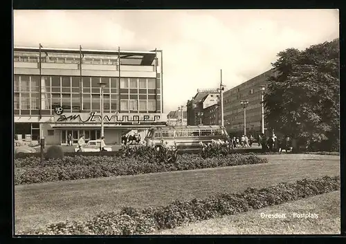 AK Dresden, Postplatz, Am Zwinger