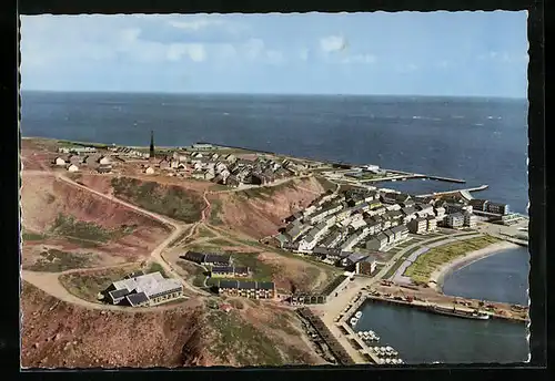 AK Helgoland, Fliegeraufnahme der Insel