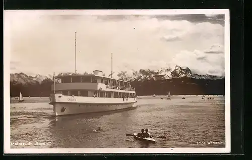 AK Motorschiff Bayern auf dem Starnberger See