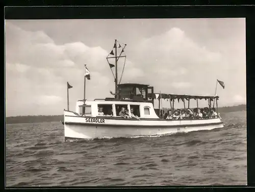 AK Fahrgastschiff Seeadler auf dem Arendsee