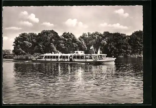 AK Berlin-Zehlendorf, Stern und Kreisschiffahrt MS Lichterfelde von Insel Imchen