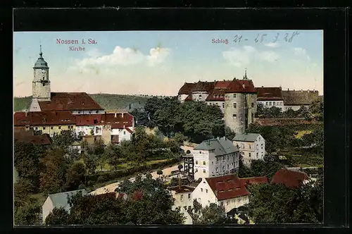 AK Nossen i. Sa., Schloss und Kirche