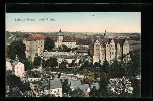 AK Nossen, Schloss vom Rodigt gesehen