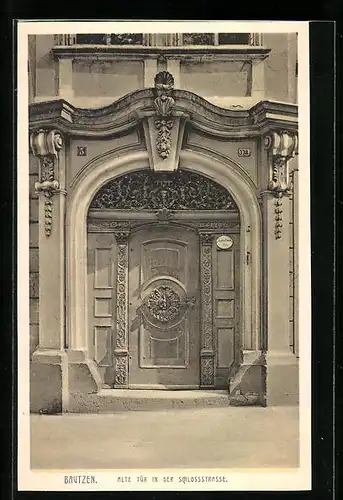 AK Bautzen, Alte Tür in der Schlossstrasse
