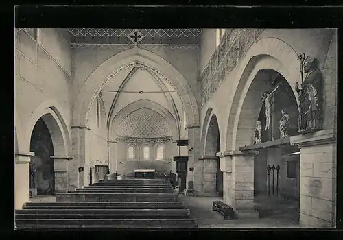 AK Dippoldiswalde, Inneres der Nikolaikirche