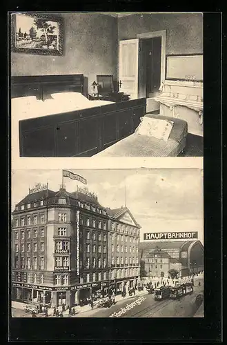 AK Hamburg, Hotel Deutsches Haus, Mönckebergstr. 4