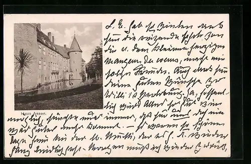 AK Lippborg, Haus Assen mit Turm