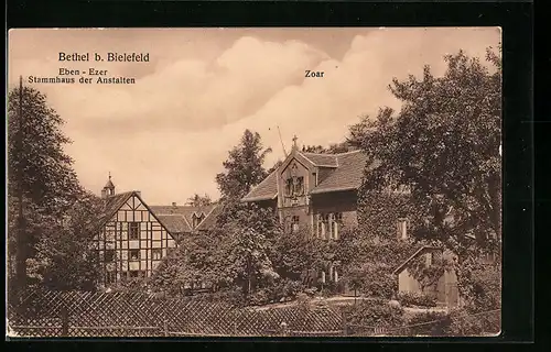 AK Bethel bei Bielefeld, Eben-Ezer, Stammhaus der Anstalten, Haus Zoar