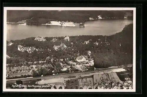 AK Hohenlychen, Ortsansicht vom Flugzeug aus