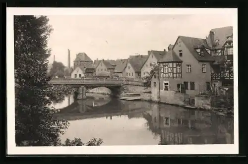 AK Lauf a.d. Pegn., Partie an der Wasserbrücke
