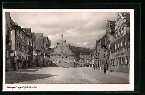 AK Oettingen, Cafe Plank am Hindenburgplatz